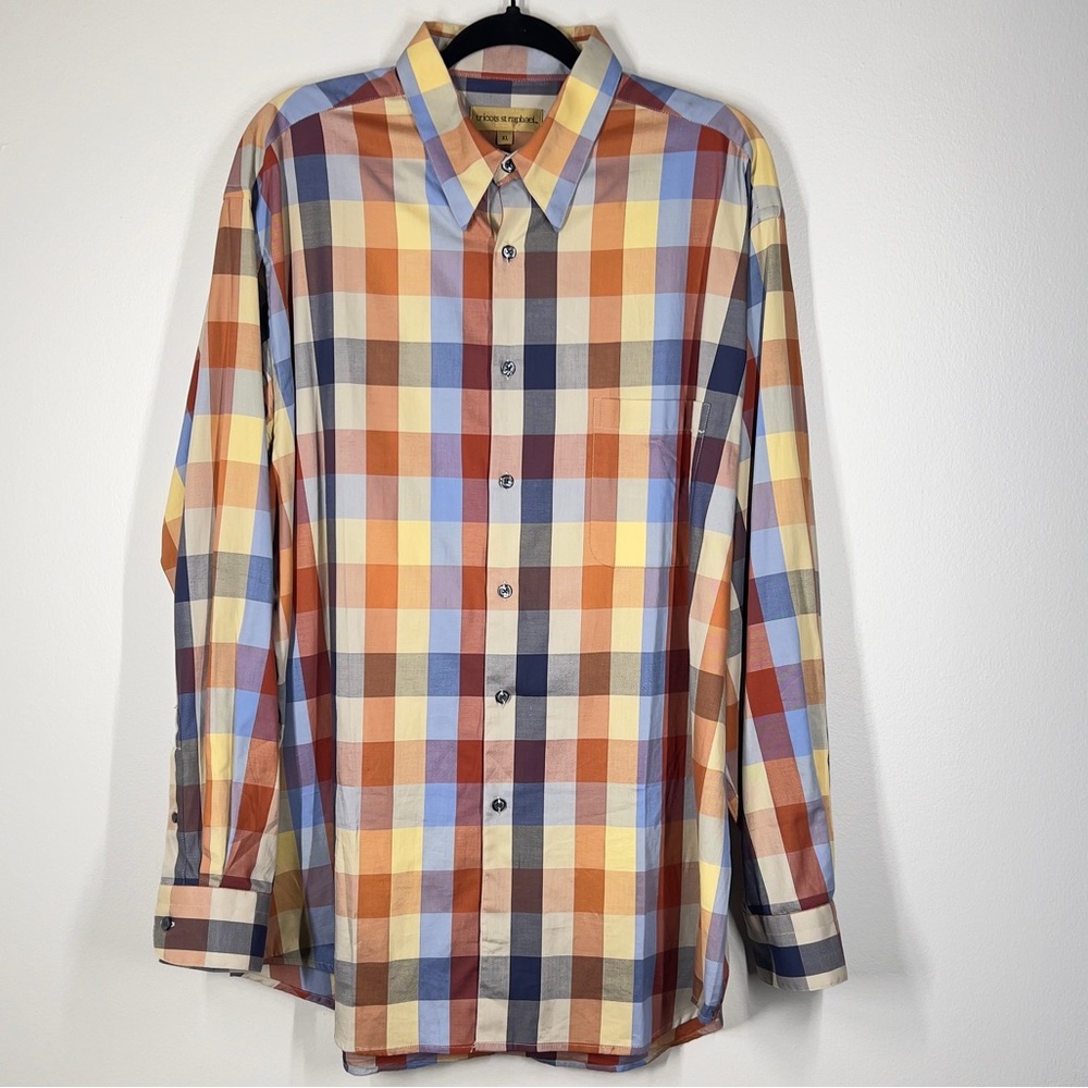 TRICOTS St Raphael Men’s Fall Long Sleeve Button Up Plaid Size XL